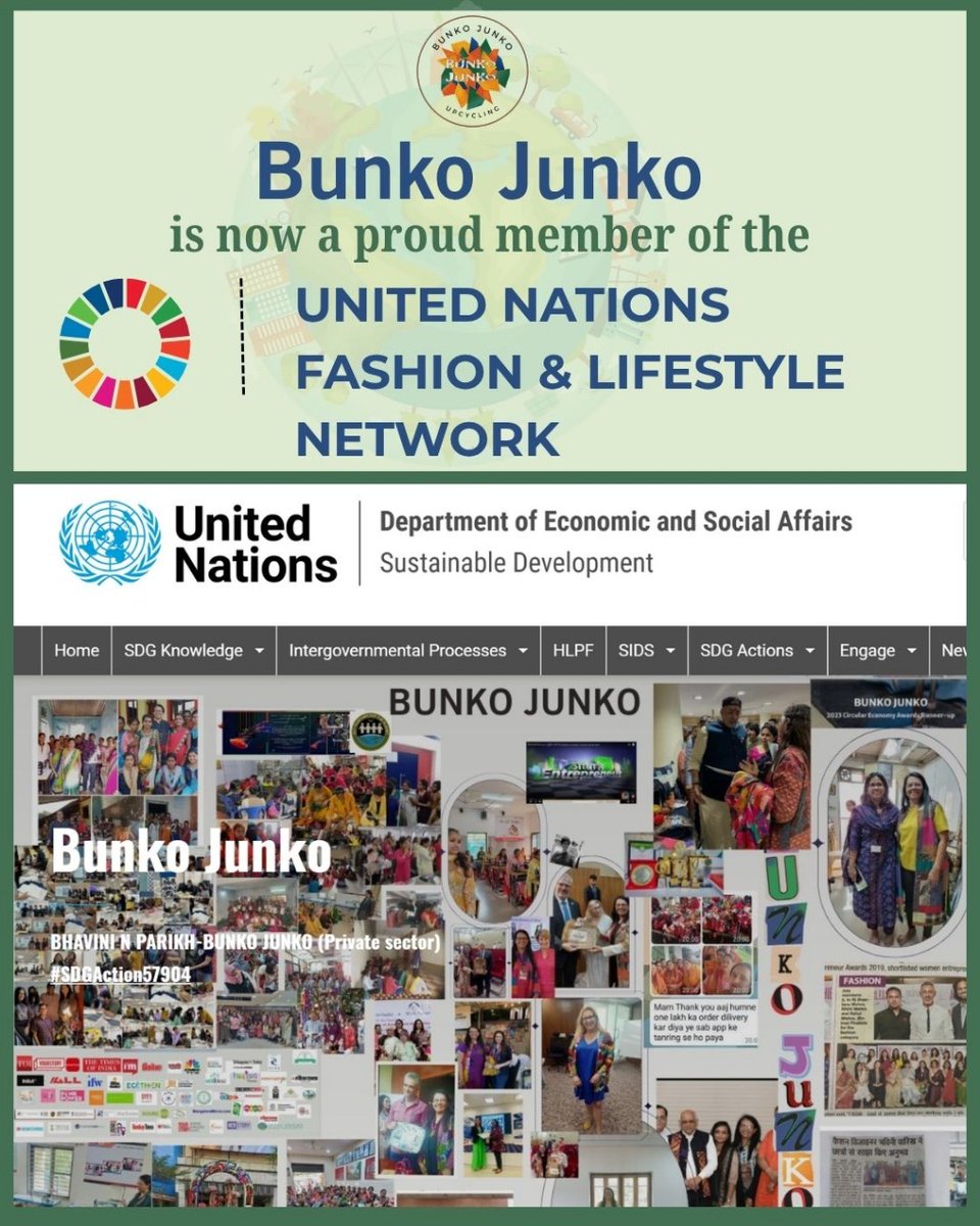 bunkojunko1's tweet photo. We’re thrilled to share that Bunko Junko is now a proud  member of the United Nations Fashion and Lifestyle Network - a global platform driving innovation, collaboration for a more sustainable future.

 🌐 https://t.co/3wcQSa36Sa
@SustDev #unflnetwork https://t.co/xjxsgKK6oE