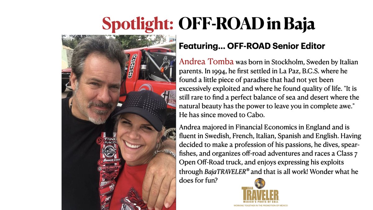 The annual Collector's edition of BajaTraveler® launching JAN 2026 - BE PART of this STRONG comeback! Featuring MEXICO's MOVERS/ SHAKERS &amp; SUCCESSFUL WOMEN IN BAJA sections... CALL US #adndreatomba
#bajatraveler
#travelerpublications #bajaoffroad #baja1000