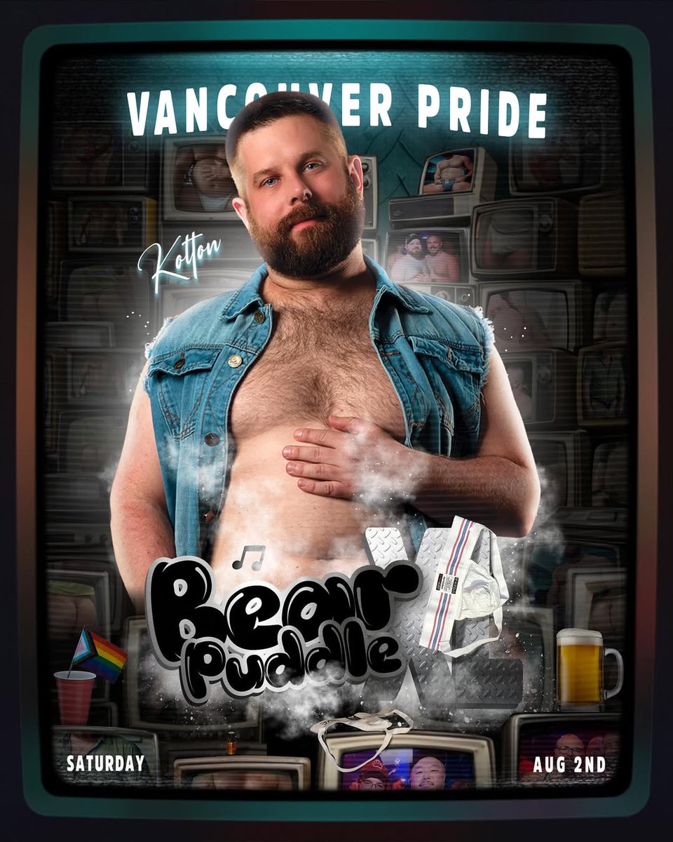 bootedinbc's tweet image. Come see me at Bear Puddle XL during Vancouver Pride 🐻