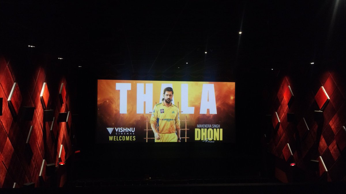Vishnu Cinemas (@vishnucinemas) on Twitter photo #MSDhoniTheUntoldstory <a href="/VishnuCinemas/">Vishnu Cinemas</a> #Mahi #Thala 💛
#MSDhoni #HappyBirthdayDhoni #MSD #CSK #MSDhoniTheUntoldstory <a href="/VishnuCinemas/">Vishnu Cinemas</a> #Mahi #Thala 💛
#MSDhoni #HappyBirthdayDhoni #MSD #CSK