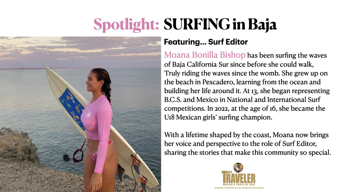 The annual Collector's edition of BajaTraveler® launching JAN 2026 - BE PART of this STRONG comeback! Featuring MEXICO's MOVERS/ SHAKERS &amp; SUCCESSFUL WOMEN IN BAJA sections... CALL US TODAY! (619) 987-8036. 
#moanabonillabishop
#bajatraveler
#travelerpublications
#surfbaja