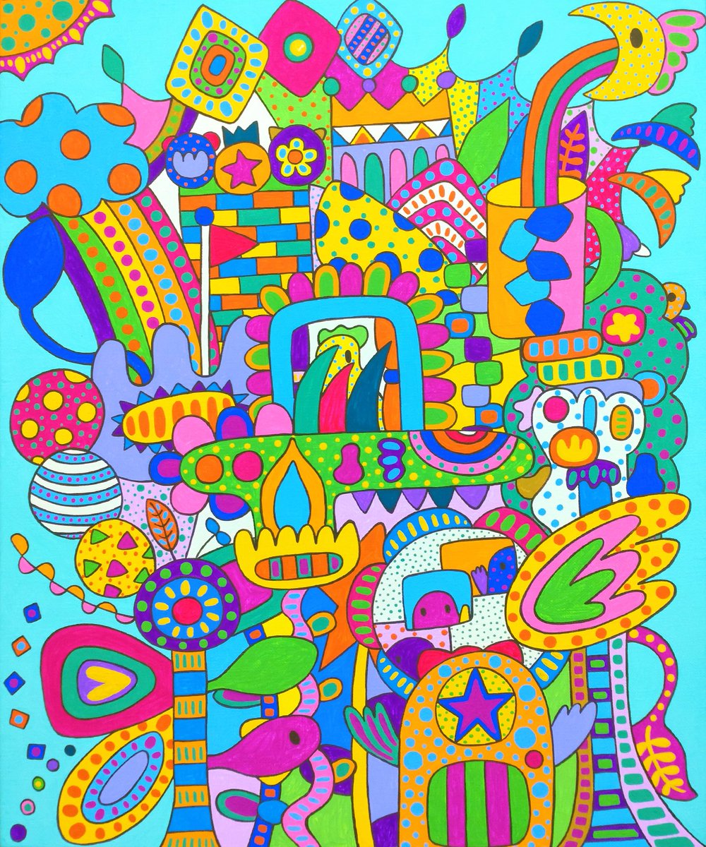 占い師』イーゼルおまけ油絵 オリジナル 原画 手描きイラスト