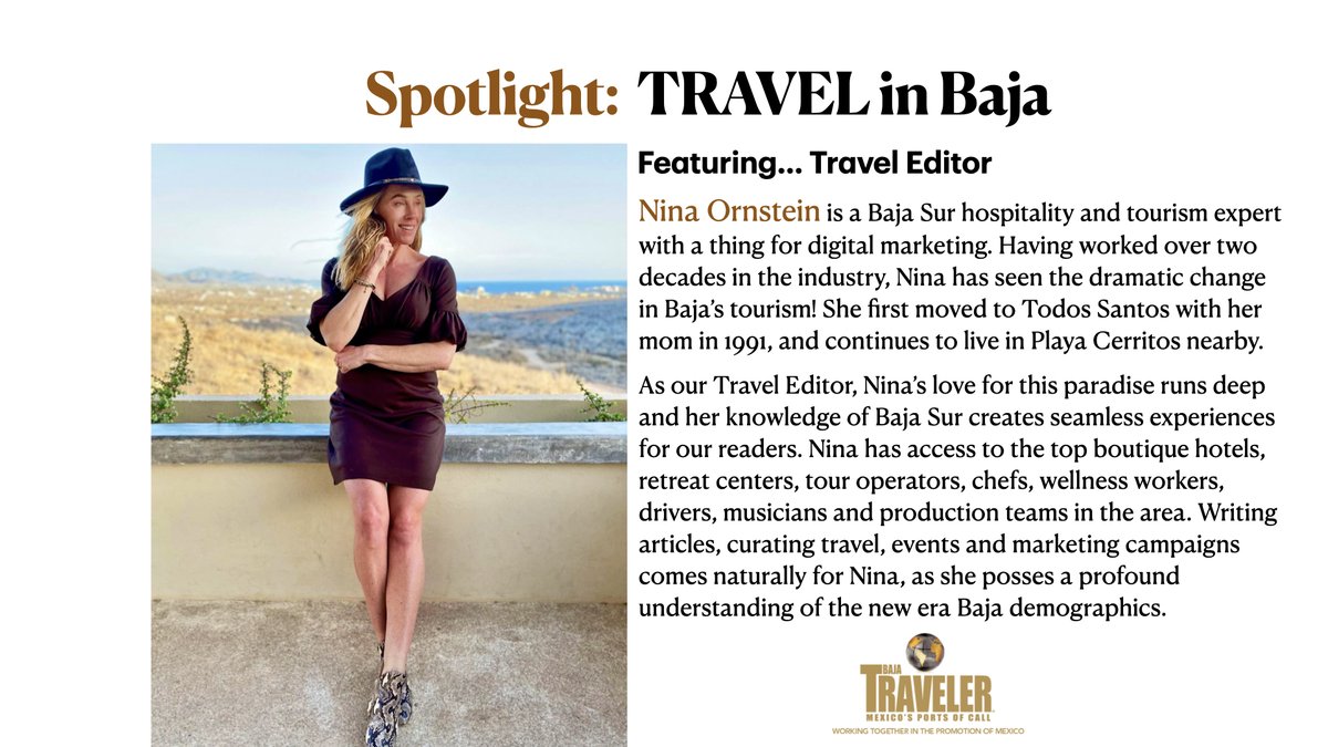 The annual Collector's edition of BajaTraveler® launching JAN 2026 - BE PART of this STRONG comeback! Featuring MEXICO's MOVERS/ SHAKERS &amp; SUCCESSFUL WOMEN IN BAJA sections... CALL US TODAY! (619) 987-8036. 
#ninaornstein
#bajatraveler
#travelerpublications