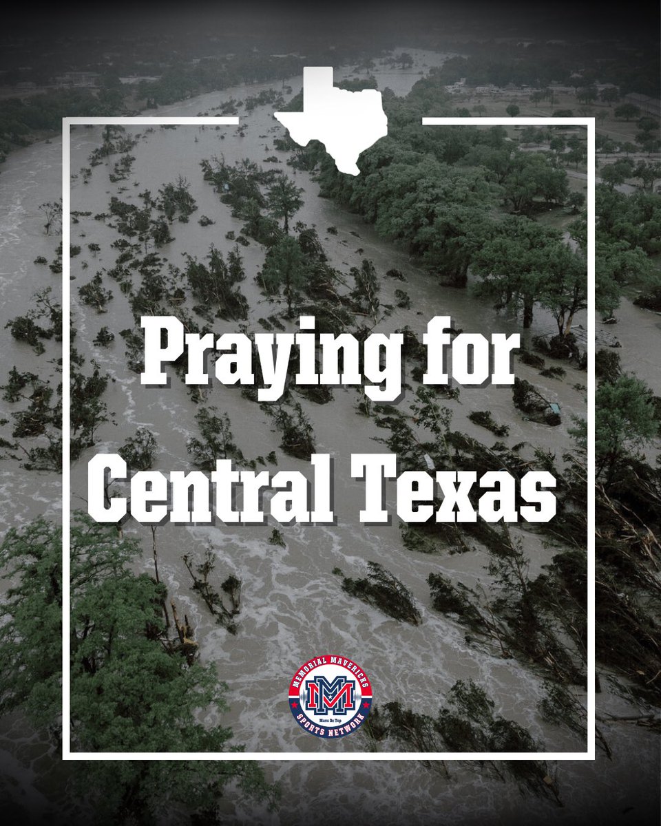 The Memorial Mavericks Sports Network sends our thoughts and prayers to the victims of the devastating floods in Central Texas. 

We encourage anyone looking to help to support local relief efforts and organizations aiding those affected.