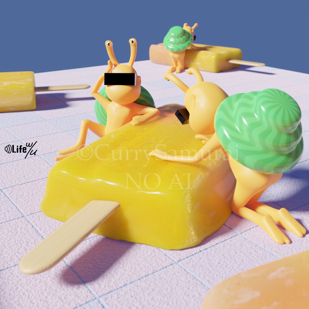 So hot today.
今日は暑い

#blender #summervibes