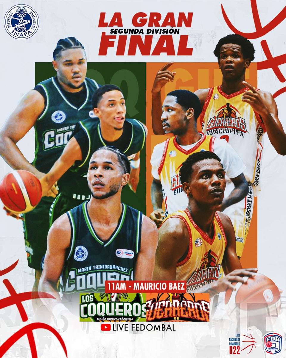 🔥 ¡EL ASCENSO SE DEFINE HOY!

Guerreros y Coqueros se enfrentan por el único boleto a la Primera División.

🕚 11:00 a. m.
📍 Club Mauricio Báez
📺 YouTube / Live FEDOMBAL

Solo uno sube. Solo uno sigue escribiendo historia.
¿Quién se lo llevara?