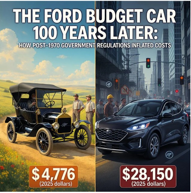 RoleighMartin's tweet image. My latest X Article, car buffs will love. Those who would like their cost of living to be cut in half will love it too. x.com/RoleighMartin/…

Look at the Cover Art that SuperGrok generated!

In 2025 inflation-adjusted dollars, if that 1925 Ford Budget car was allowed to be…
