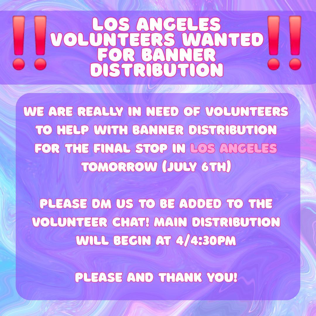 DaysOfOurEXO_TX's tweet photo. Hi guys! The LA stop of Baekhyun's tour is tomorrow and we could use the help of a couple more people for banner distribution! 

Main distribution will begin at 4PM. If you are able to assist at all please let us know by sending a DM with your Instagram username.

Thank you! https://t.co/ev4xPdj8VT