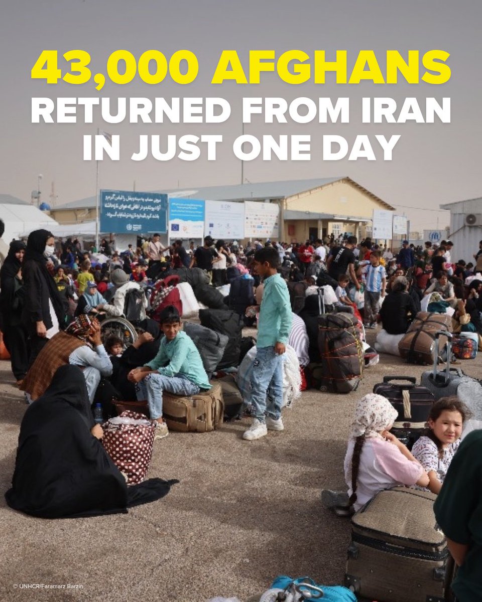 Hungry. Exhausted. Unsure of what awaits.

Afghans are being forced to return from Iran to a country not ready to receive them.

They need urgent support. bit.ly/4lGbJkx