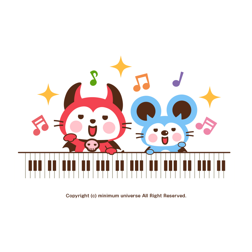 devinekokun's tweet image. 今日は「#ピアノの日」に便乗するデビ🎹
わが輩 トム・ハンクスさん主演の映画「ビッグ」で 足で踏んで音を出すピアノのシーンが大好きデビ！(っ🎹･ω･´)っ✨

#今日は何の日 #7月6日 #ピアノ #動物 #悪魔 #イラスト #キャラクター #夏の創作クラスタフォロー祭り