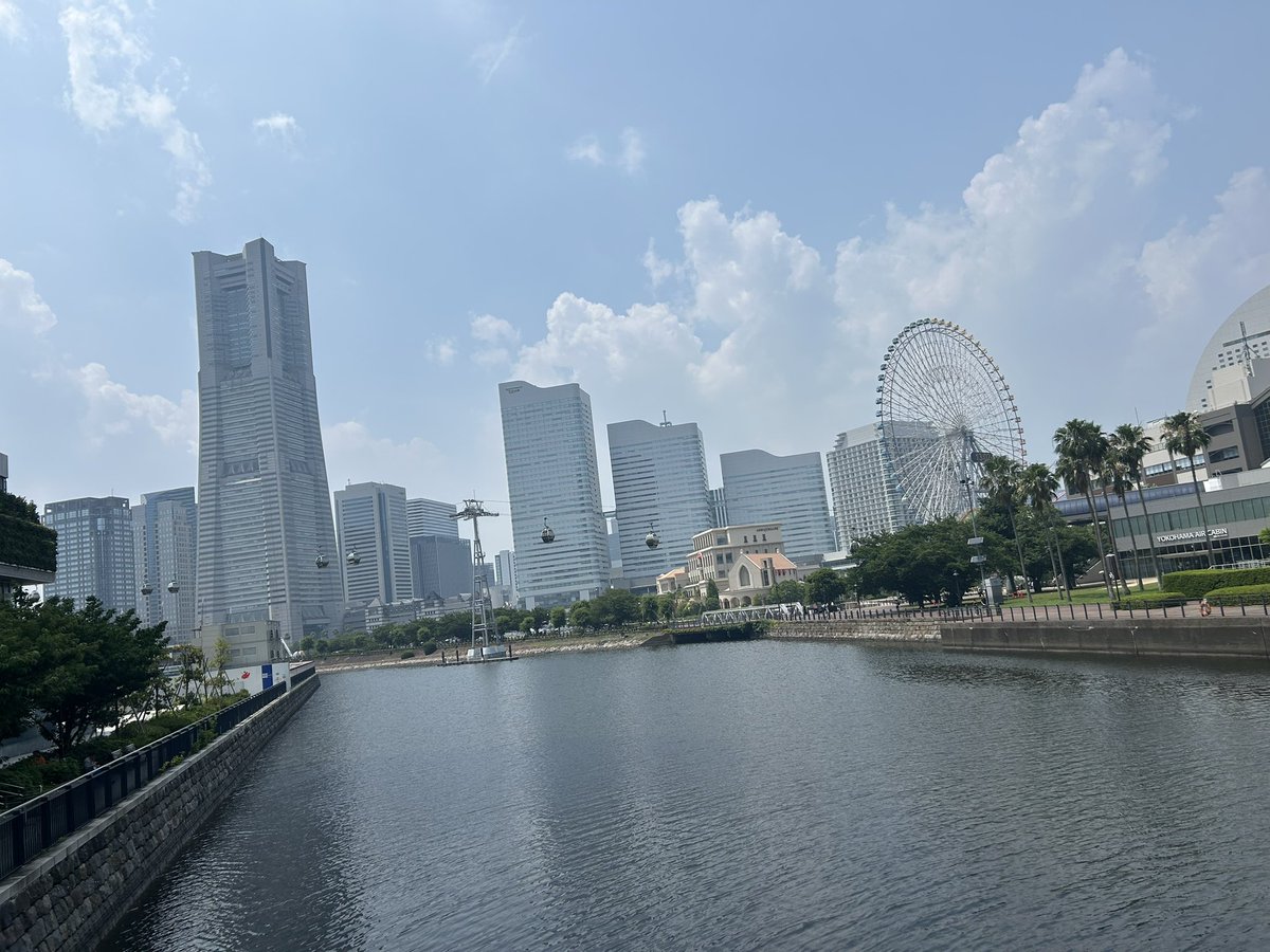横浜着〜、暑い🌞