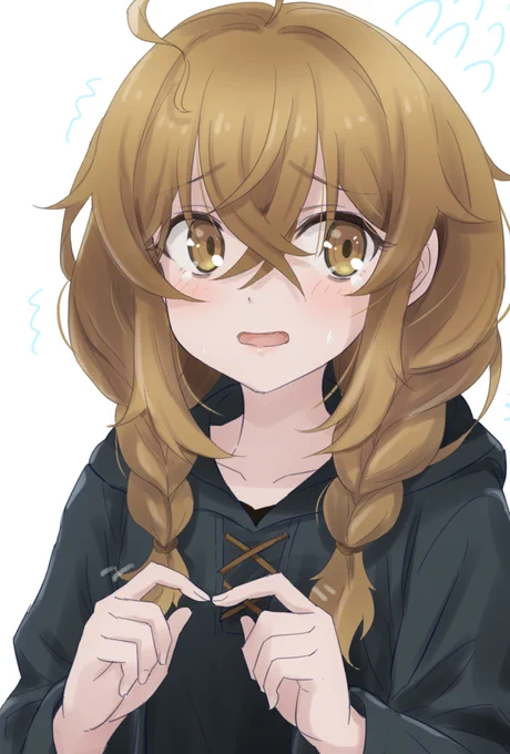 #サイレントウィッチ 1話がとっても面白かったです。今後に期待。 主人公のコミュ障のモニカです。 あわわわわ