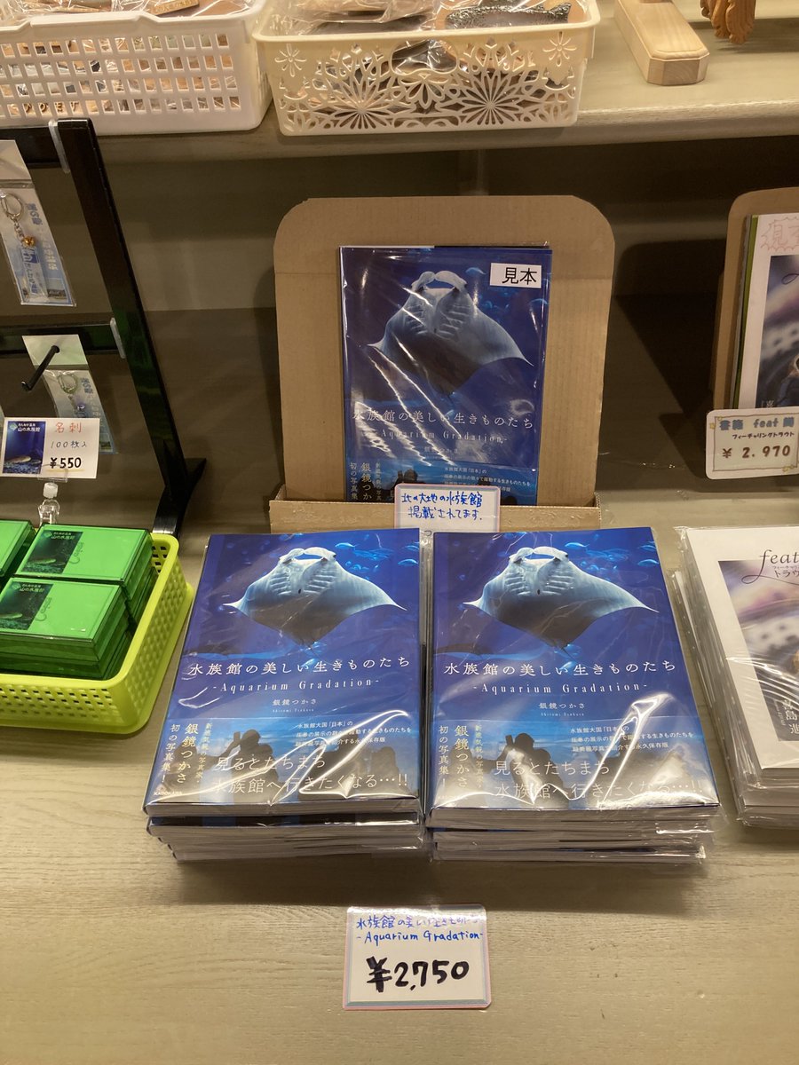 北の大地の水族館も掲載されている写真集「水族館の美しい生き物たち」が当館隣接の道の駅おんねゆ温泉売店で販売スタートしました！
