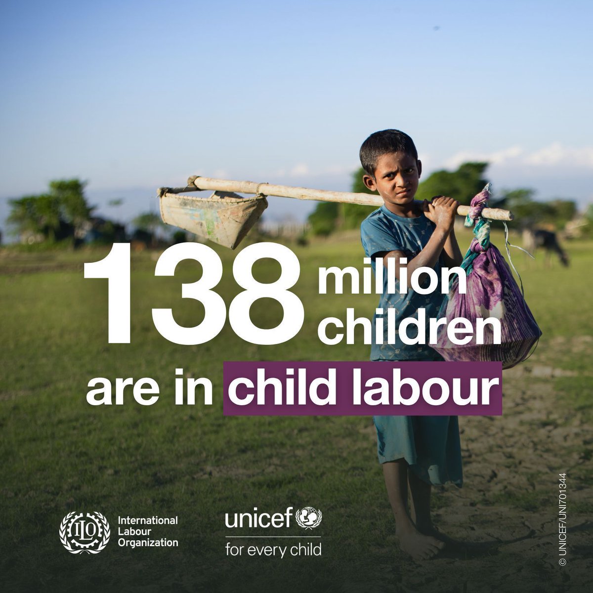 Since 2000, child labour has nearly halved, dropping from 246 to 138 million children, according to the  latest <a href="/ilo/">International Labour Organization</a>/<a href="/UNICEF/">UNICEF</a> report.

Every child deserves a childhood! 🚸 Let’s accelerate action to #EndChildLabour by 2030. 

buff.ly/audSaRv