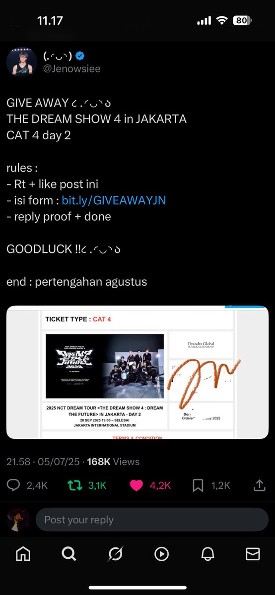 megflurryyy's tweet photo. @Jenowsiee done kakk, wish me luck 🥹🍀 https://t.co/Pxd72jaknG