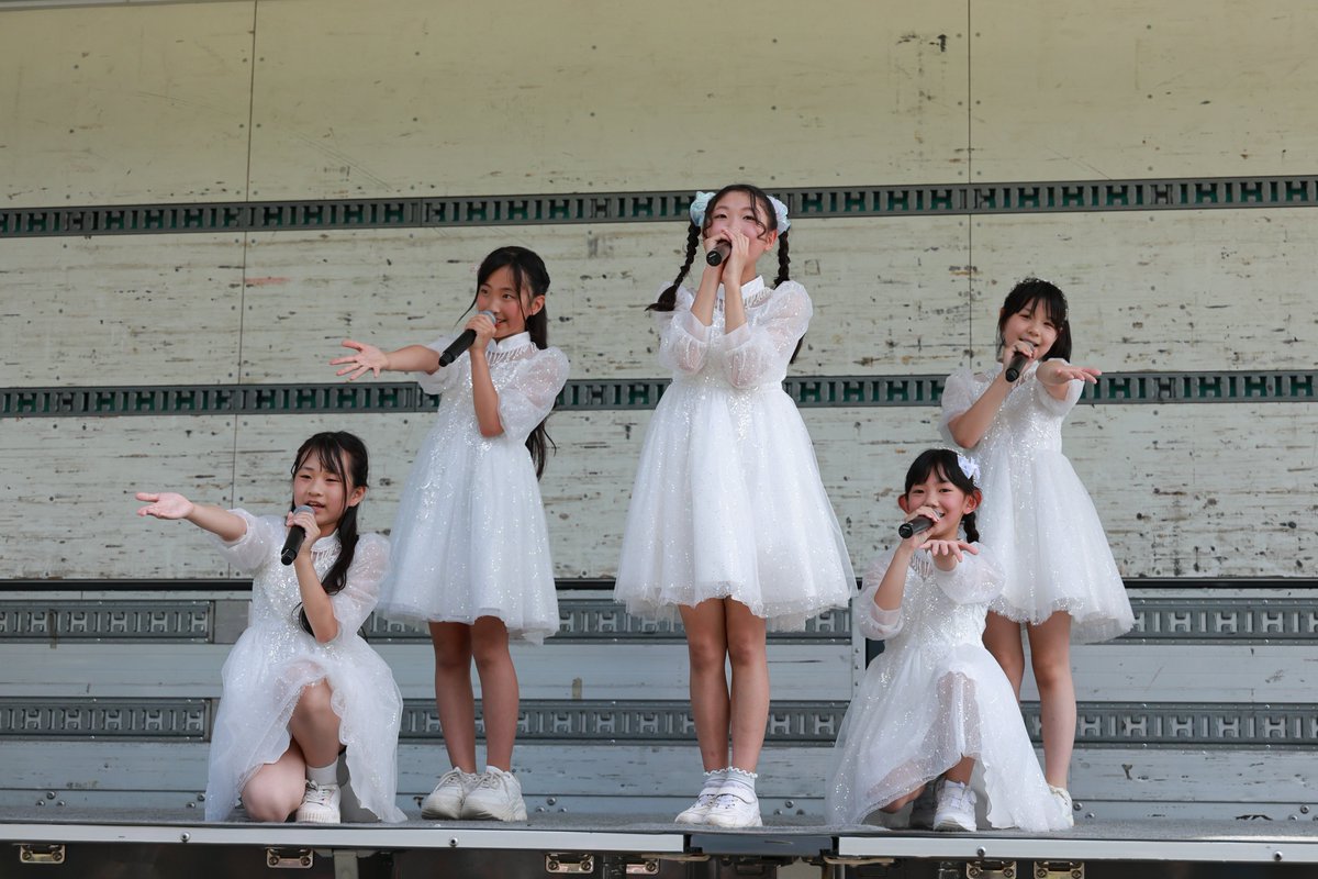 HAMKATSU9's tweet image. 20250705支笏湖チップまつり。Angel sister。結構長いパフォーマンスでした。いつのまにか、みんな成長してますね😀#アクターズスタジオ北海道本部 #Angelsister #支笏湖