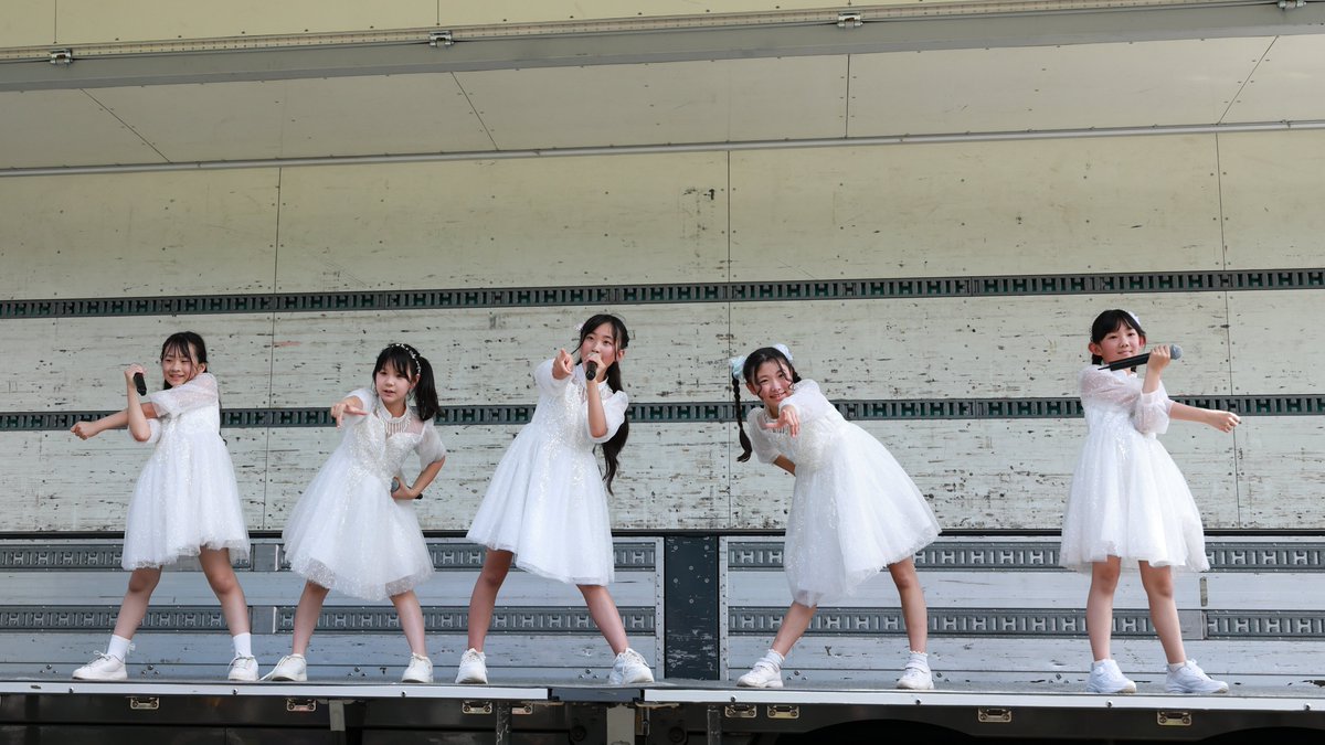 HAMKATSU9's tweet image. 20250705支笏湖チップまつり。Angel sister。結構長いパフォーマンスでした。いつのまにか、みんな成長してますね😀#アクターズスタジオ北海道本部 #Angelsister #支笏湖