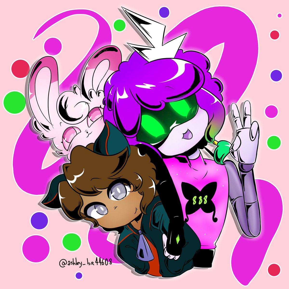 As usual, I made a drawing of <a href="/ghoulinfuschia/">Bee</a> Live and this time we have <a href="/Lumineary_Arts/">Lumi/Luna || C0MMS OPEN (5/5)</a> and tastefulbean participated! :3
I hope you guys like it, I made a quick drawing but it was with a lot of love!! ^^