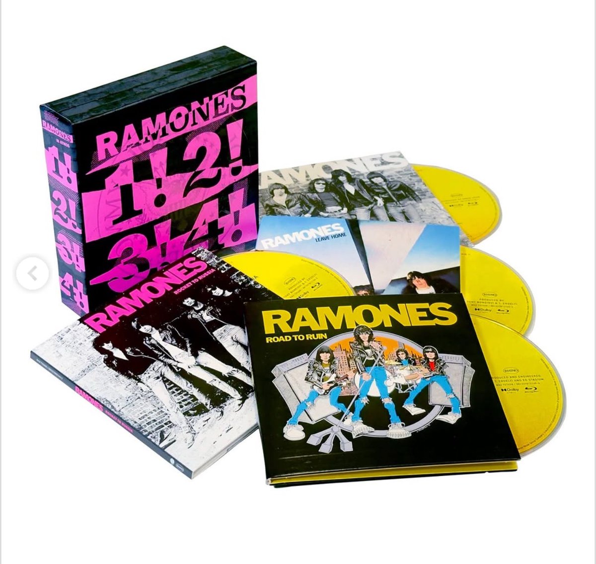 Empat album awalnya THE RAMONES di-mixing ulang dengan kualitas Dolby Atmos,
dan dirilis ulang dalam format boxset cakram Blu-ray audio.

Cocok untuk para audiophiles.

store.rhino.com/en/rhino-store…
