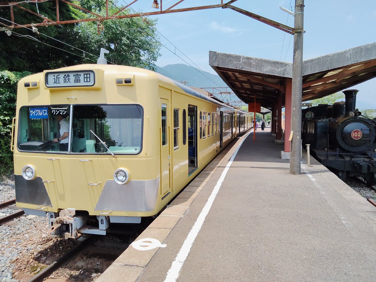 niihama_izuna's tweet image. 無くなる前に乗っておかねば。
#三岐鉄道三岐線
#西武車
#三岐鉄道5000系