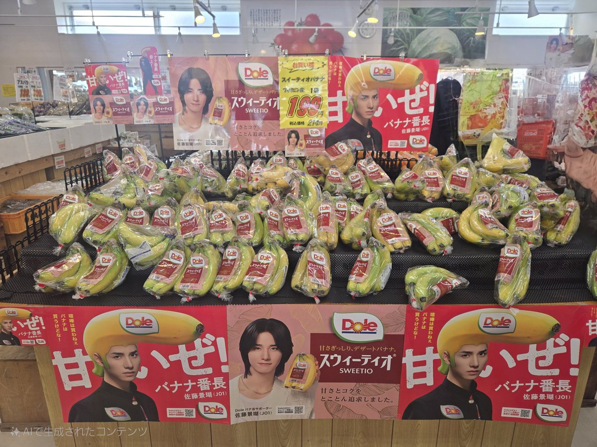 IbukingYou's tweet photo. 鹿児島にもバナナ番長🤎🍌🦒
K5JAM の為に朝から買いに行きました🤎
#佐藤景瑚 #バナナ番長 #imamura #青果店 #鹿児島 https://t.co/WWUyzwSQ0A
