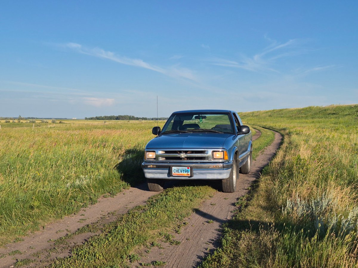 North Dakota summer evenings after work when the weather is quiet &gt;&gt;&gt;&gt;&gt;

Can’t beat back roads on the prairie.