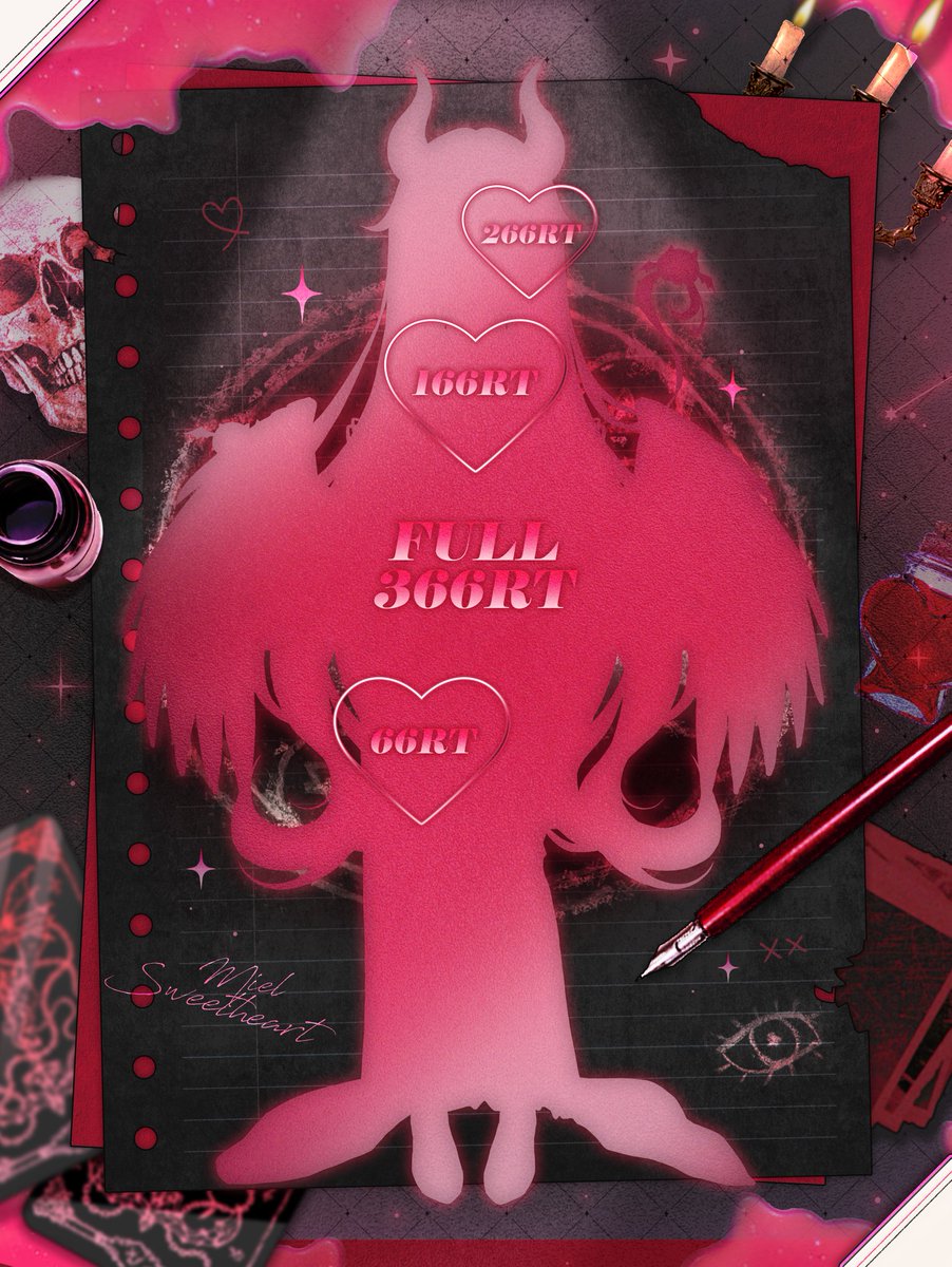 「 💫 RT당 공개💫 」

" 지금부터, 날 사랑할 준비됐지? "

💖 당신에게 사랑받기 위해 등장한 탐욕의 악마♡
💖 8월 치지직 데뷔 예정 !
💖 전체 공개 달성 시 미엘 잠옷ver 배경화면 무료배포 + 5명 추첨하여 구독권 선물 

#RT #EVENT
#新人Vtuber #헤이븐프로덕션
#Vtuber #Debut #Vtuber_Debut