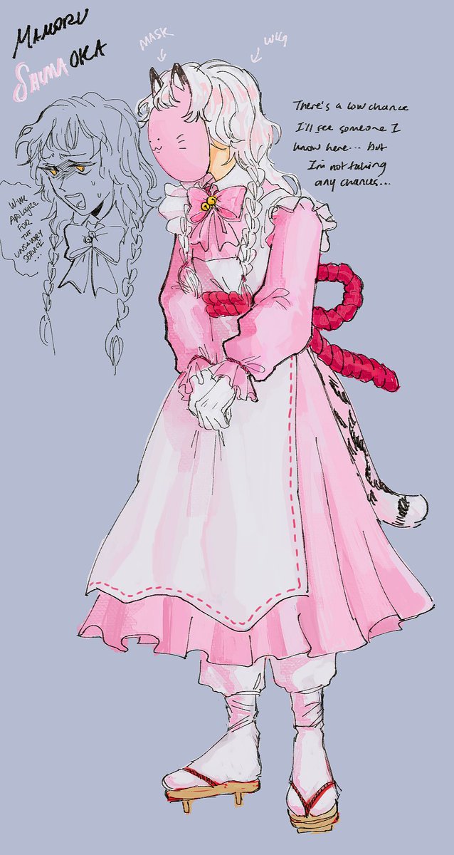 slowlyonion's tweet image. oc (mamoru) - maid day, maid costume 🕵️