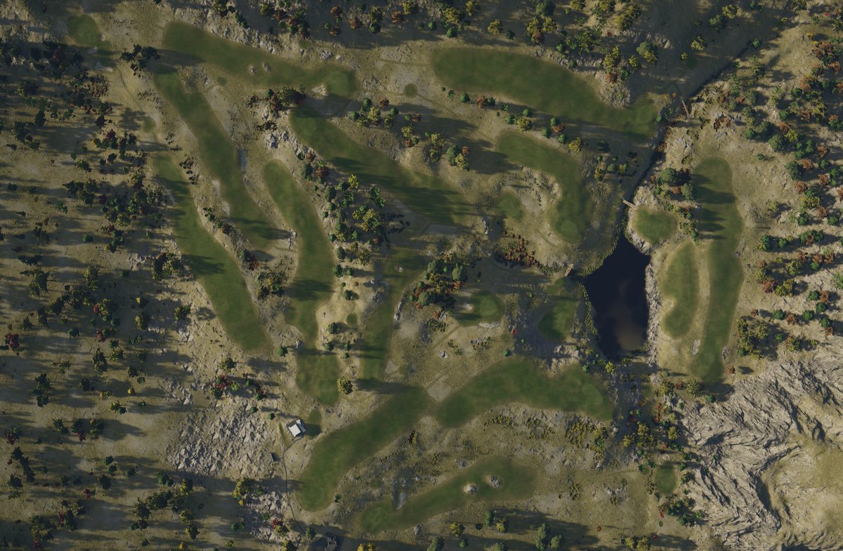 Zarathustraq's tweet image. my @PGATOUR2K #pgatour2k25 course, &quot;Kaleidoscope Ridge&quot; , a @TGCTours #WorldCupofDesign entry, has been published. Set in the wild rugged and colorful landscape of Patagonia in Argentina, the land ripples wildly with glacial lakes and exposed granite dotting the landscape. Enjoy!