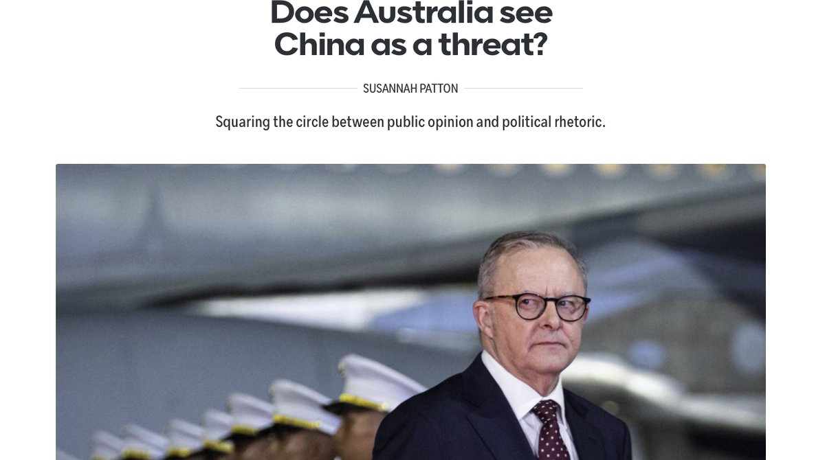 Mick Ryan, AM (@warinthefuture) on Twitter photo "What is required is a willingness by the Prime Minister to speak more directly about Australiaās strategic circumstances, including the challenge posed by China, and the policy responses that are required to meet the moment." An excellent piece from <a href="/SusannahCPatton/">Susannah Patton</a> "What is required is a willingness by the Prime Minister to speak more directly about Australiaās strategic circumstances, including the challenge posed by China, and the policy responses that are required to meet the moment." An excellent piece from <a href="/SusannahCPatton/">Susannah Patton</a>