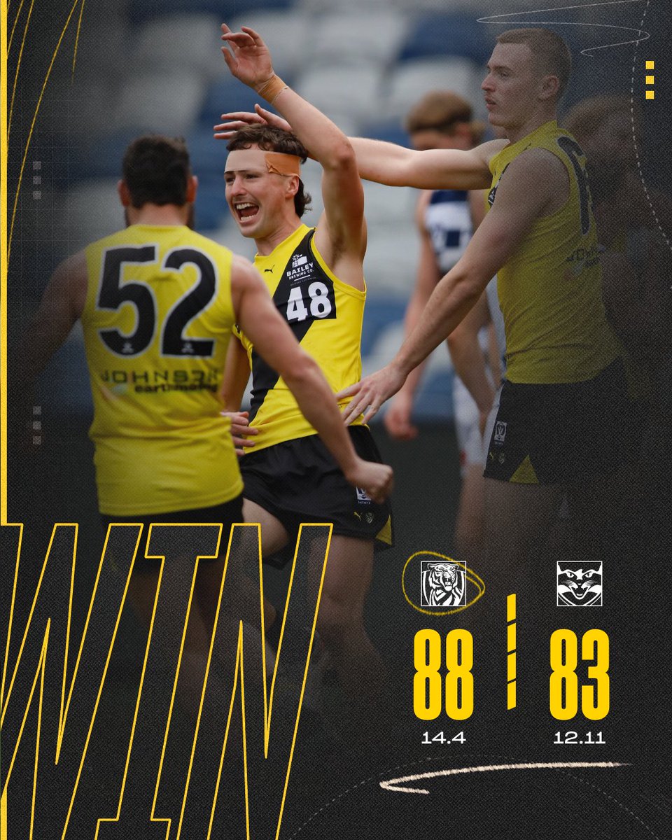 RichmondVFL's tweet photo. WOW! 😱 We come back from 37 points down for a famous victory! 💪 https://t.co/wYN4AggYme
