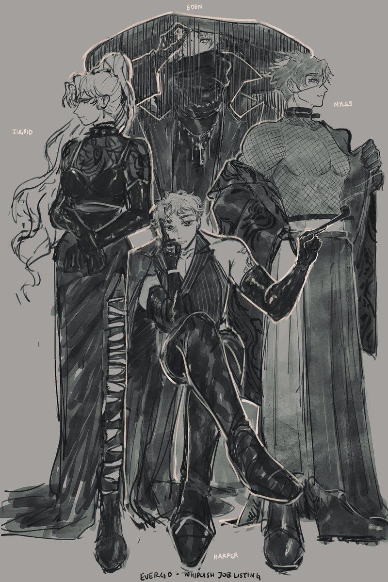 slowlyonion's tweet image. oc (mamoru and her coworkers (others' ocs)
i have no fashion sense, i just like specific items