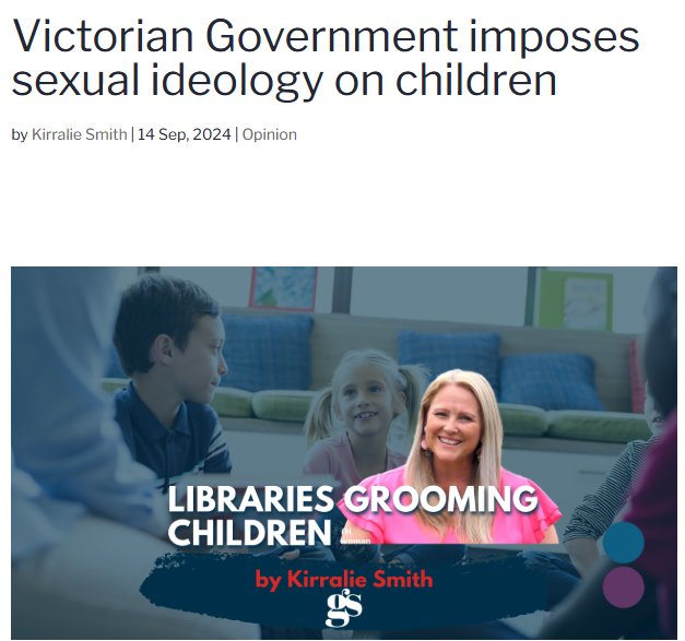 👀ICYMI: The Victorian government has confirmed they're committed 2 indoctrinating children with sexual ideologies &amp; have released a toolkit to ensure little children are exposed 2 sexual orientations &amp; sexual identities in the state’s libraries.
Article | GoodSauce.news/victorian-gove…