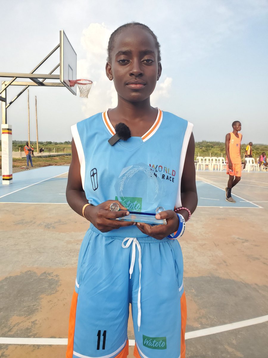 Jackie Nakku from Hope (Watoto) named as the girls MVP at the Basketball Camp at Gulu Community Park organized by World Embrace 

#talkinghoops