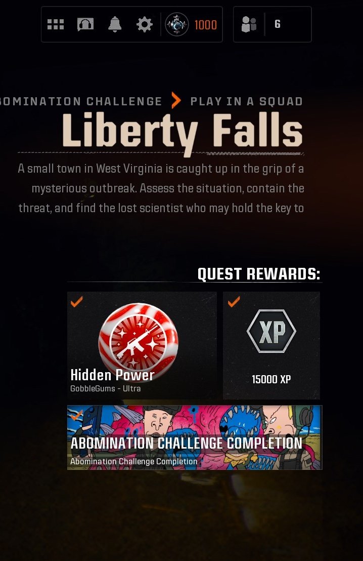 thatT101guy's tweet image. Abomination Challenge complete. You have to actually exfil for the reward. Seeing lots of people saying its bugged. Watched a bunch of people quit out as soon as its dead smh.