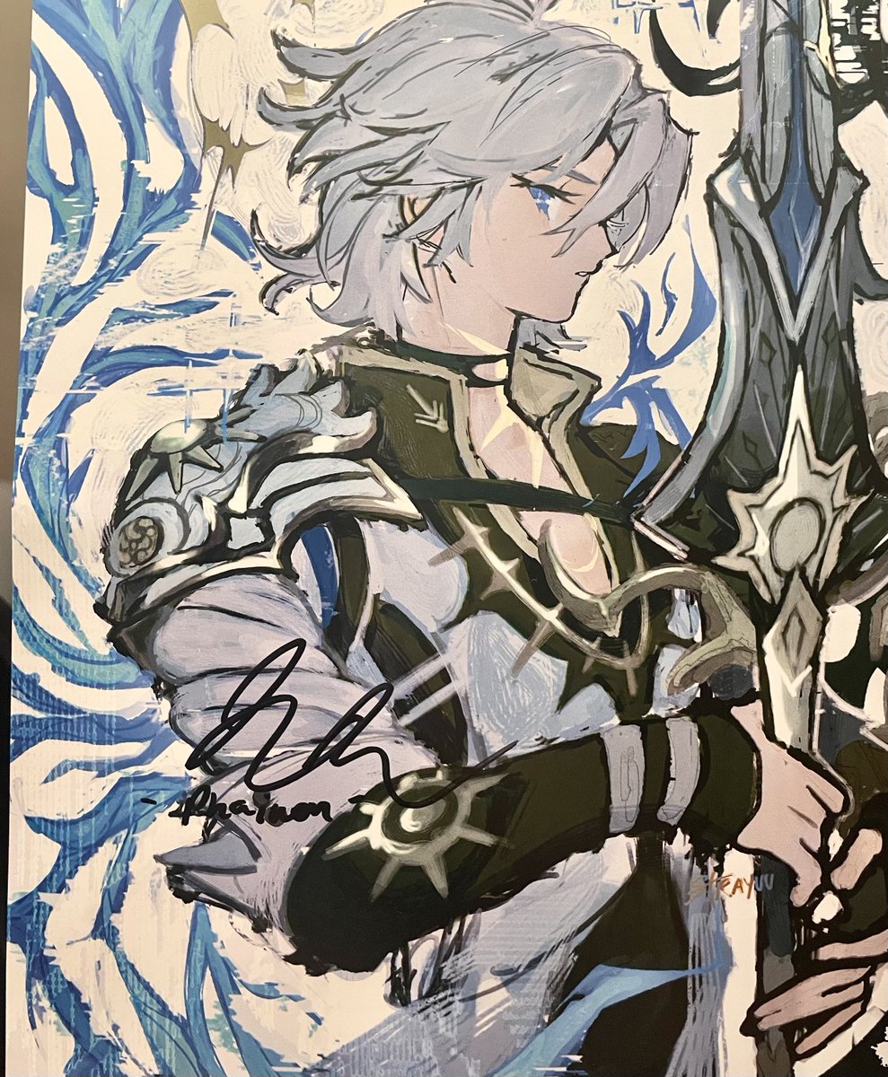 strayuu's tweet image. Thank you sososo much @TunnelVa for passing by!! You were literally the sweetest I was so happy to see you 😭😭💖💖 and thank you sm for signing my print,, (I will frame this at home) I hope you liked the gifts 🥹🤍