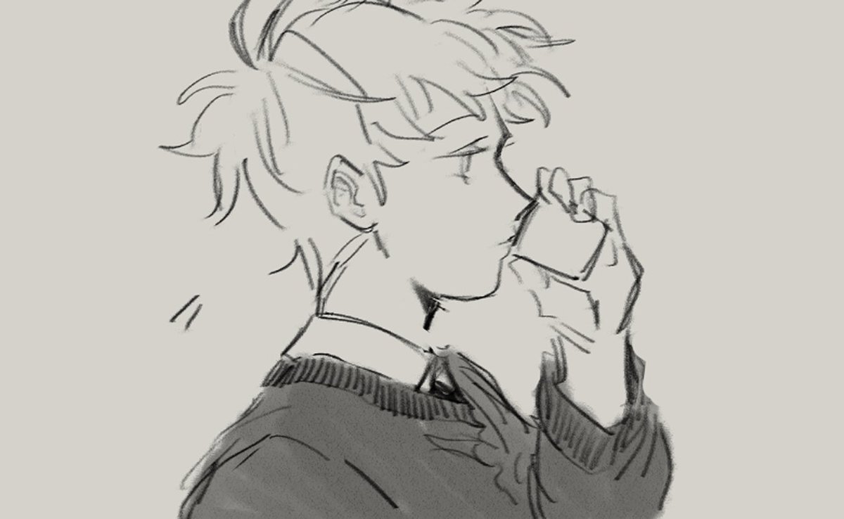 slowlyonion's tweet image. oc (mamoru) contemplates her track record in the company
