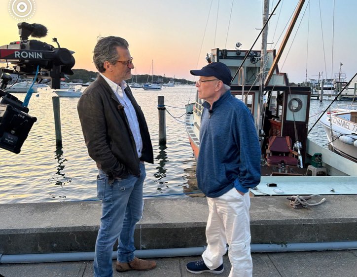 BenMank77's tweet image. On its 50th anniversary, we’re digging into the making of Jaws - and celebrating its considerable legacy. Talking with screenwriter Carl Gottlieb, plus Lorraine Gary (Ellen Brody) &amp;amp; the guy who played Matt Hooper (pictured). That’s coming up on @CBSSunday Morning.