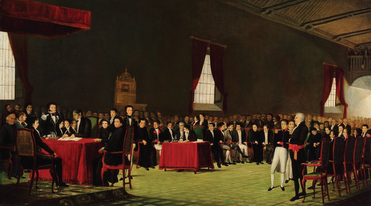 Caracas, 5 de julio 1811.

Representantes de 7 de las 10 provincias de la capitanía general de Venezuela, reunidos en congreso general, decretan la independencia absoluta con respecto a España y nombran a la nueva república «Confederación Americana de Venezuela».