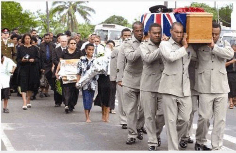 Edward’s funeral which was held in Fiji 😢💔

Thank you for your service Edward ❤️

Lest we forget 🇬🇧