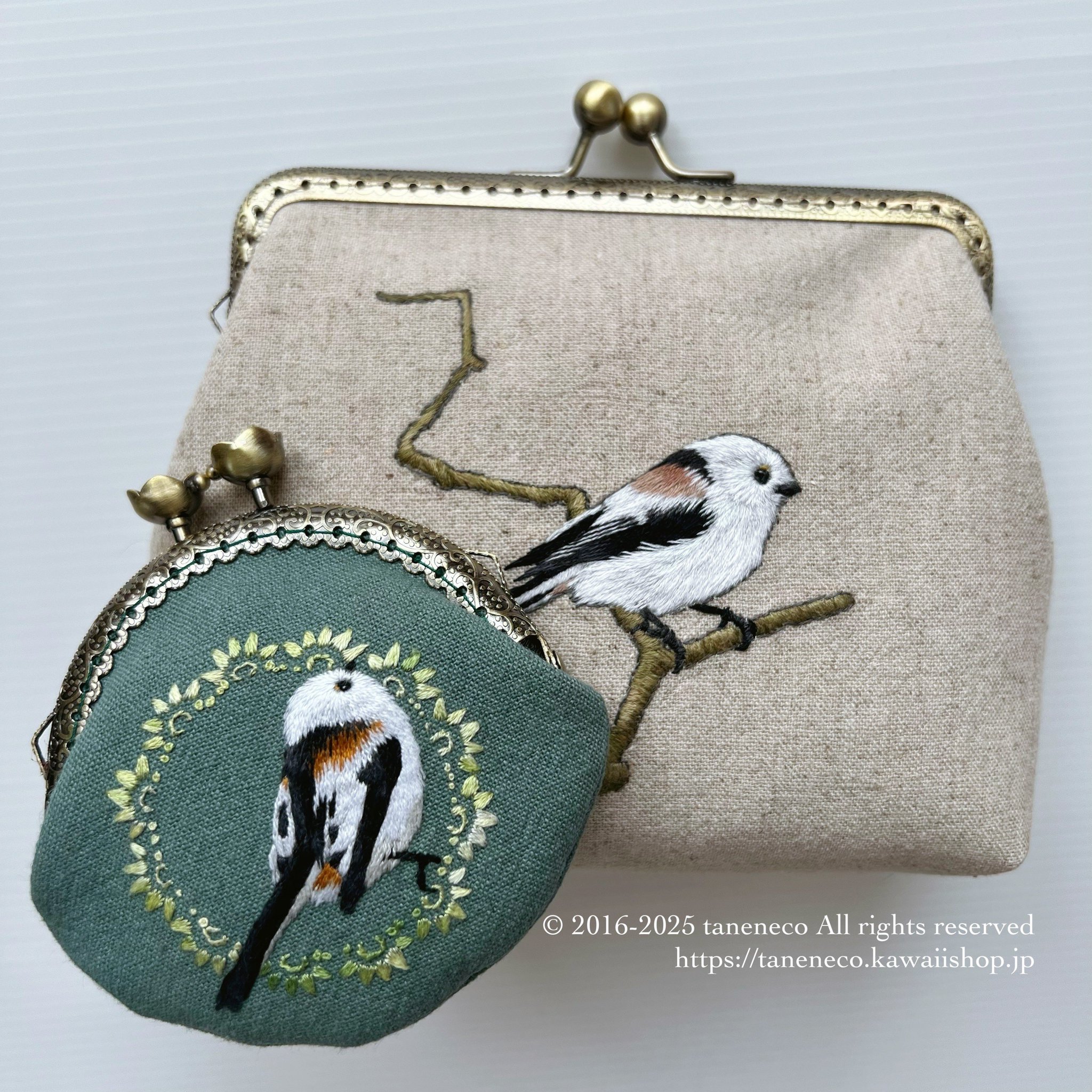 美品 Taneneco様 がま口 バッグ シマエナガ 刺繍 taneneco 𓃠-ﾀﾈﾈｺ-🪡 on X: 