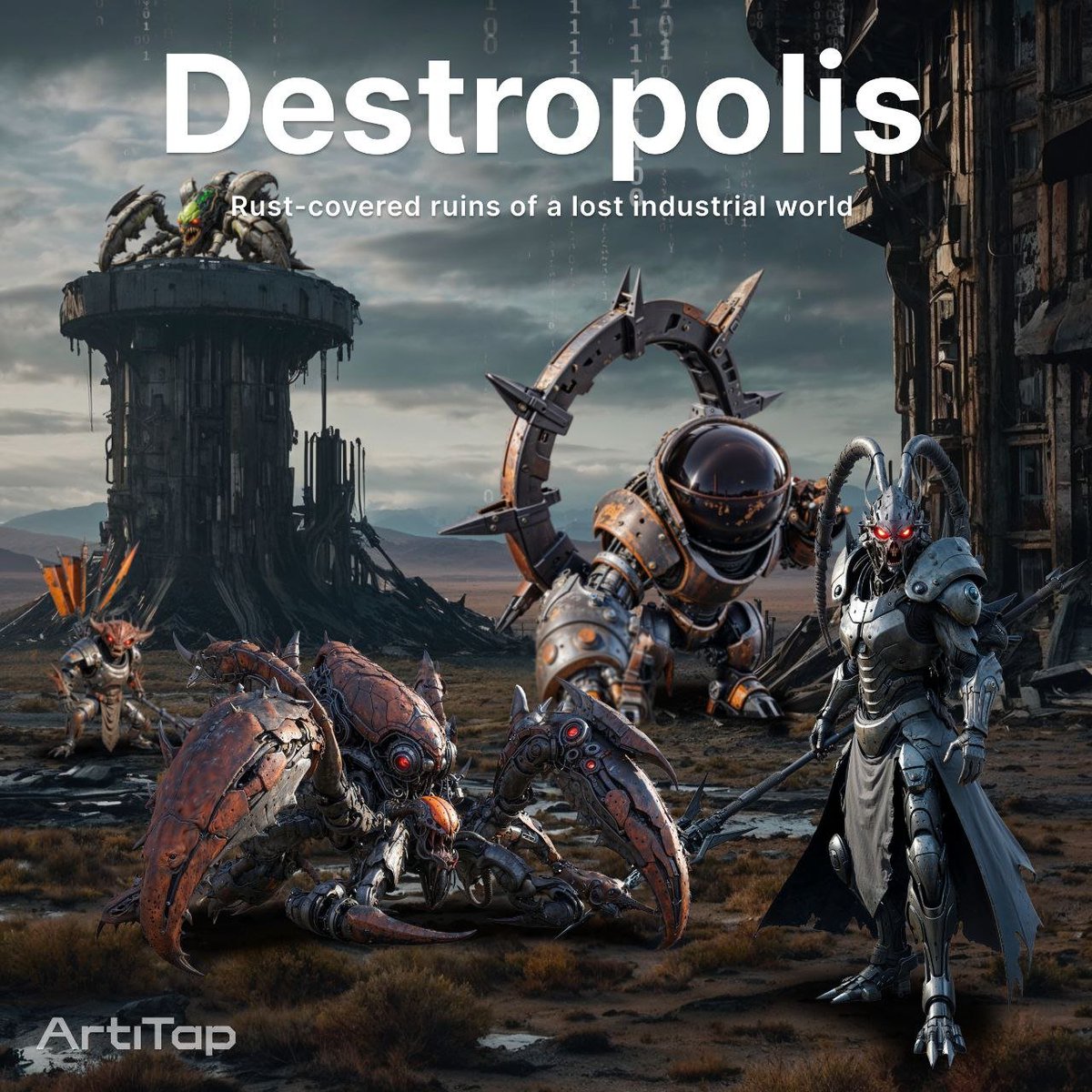 Destropolis

The Broken Core of Arteria

Once known as Karex-61, this planet was a mineral-rich titan at the edge of the Arterian system—a world humming with Artium veins and massive reservoirs of energy-ether gas known as Noxium. It was hailed as a jewel of resource extraction,