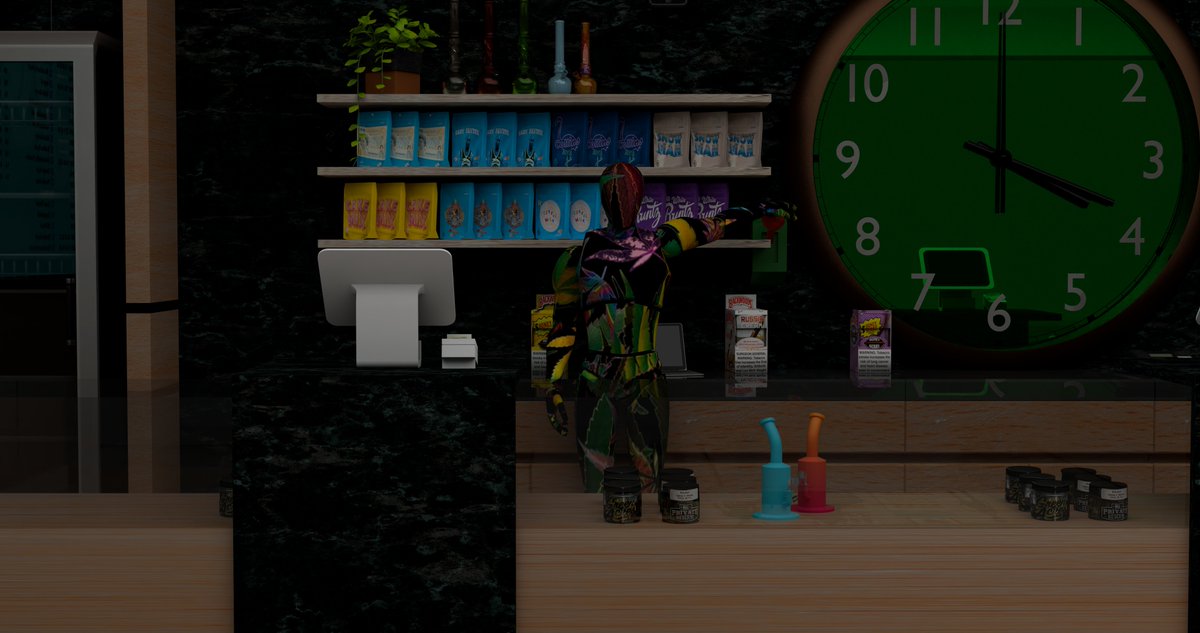419_Dispensary's tweet photo. Budz takes the spotlight in the new 4:19 intro—
Right after he pulls that lever, something rises… and it’s not just the mood. 😏
What shows up? You’ll see. ⏲️💨
#NewIntro #IndieAnimation #Blender #3danimated #3danimation #animated #dispensary #animation #fun #419show https://t.co/idw3bTnLeS