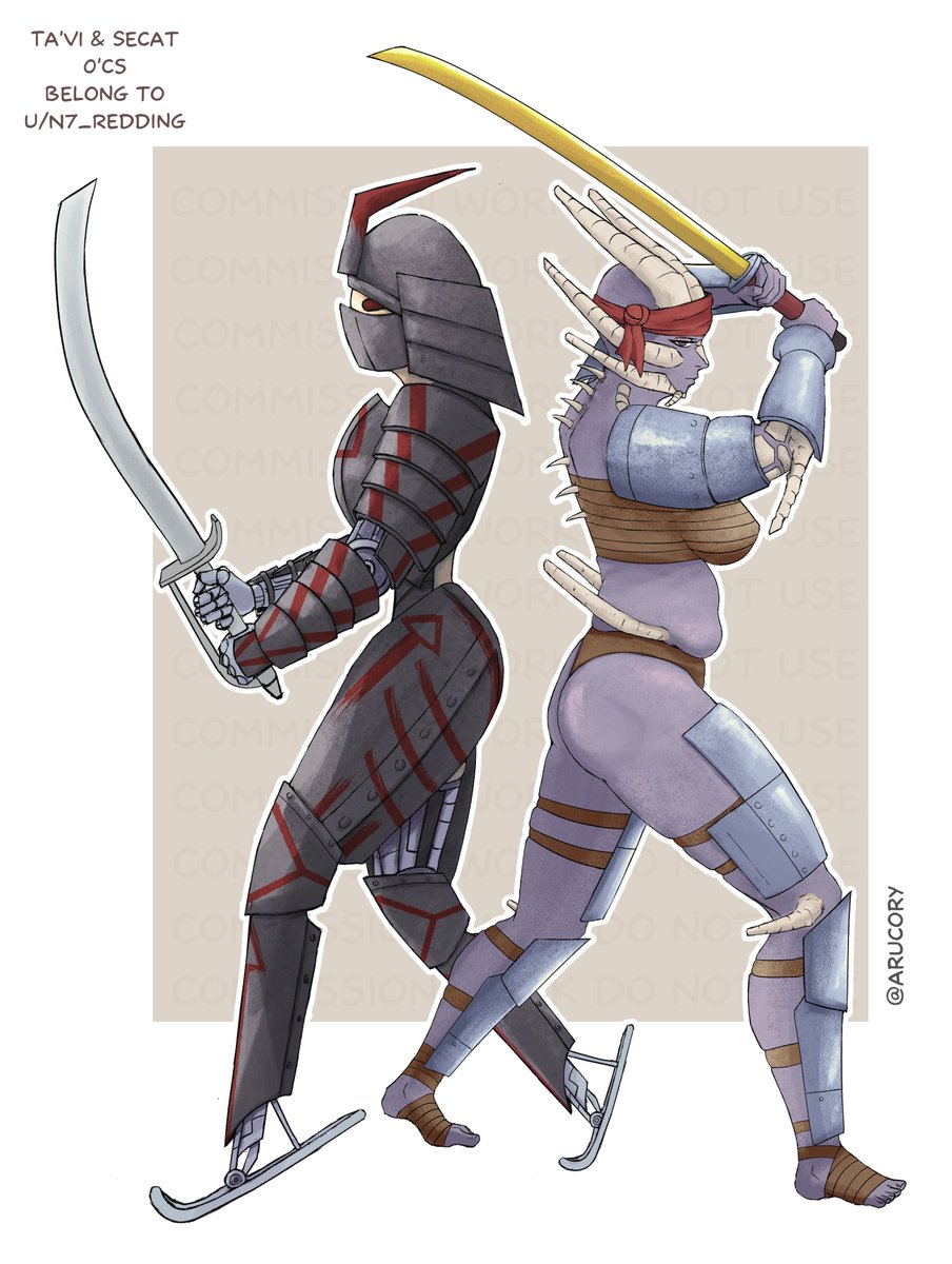 Ta'vi &amp; Secat !
Another kenshi comissh done!