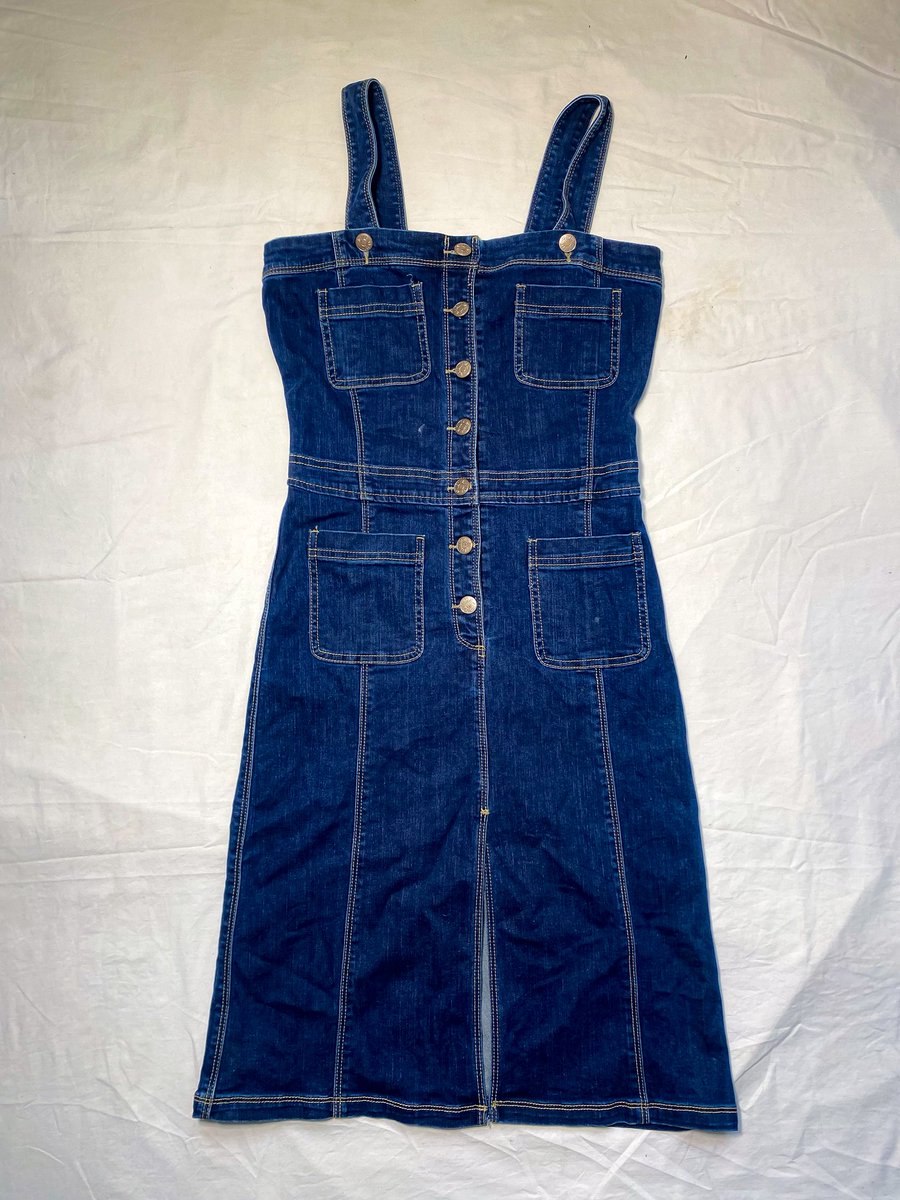 Denim Dresses 👗 
Status: Available 

Slide 1:
Bust: 26
Waist: 30
Length: 43

Slide 2:
Bust: 34
Waist: 28
Length: 35 

Prices are on the fliers! 💸
To Shop, Send Us A DM 📩

#thriftstore #JustThrifted
