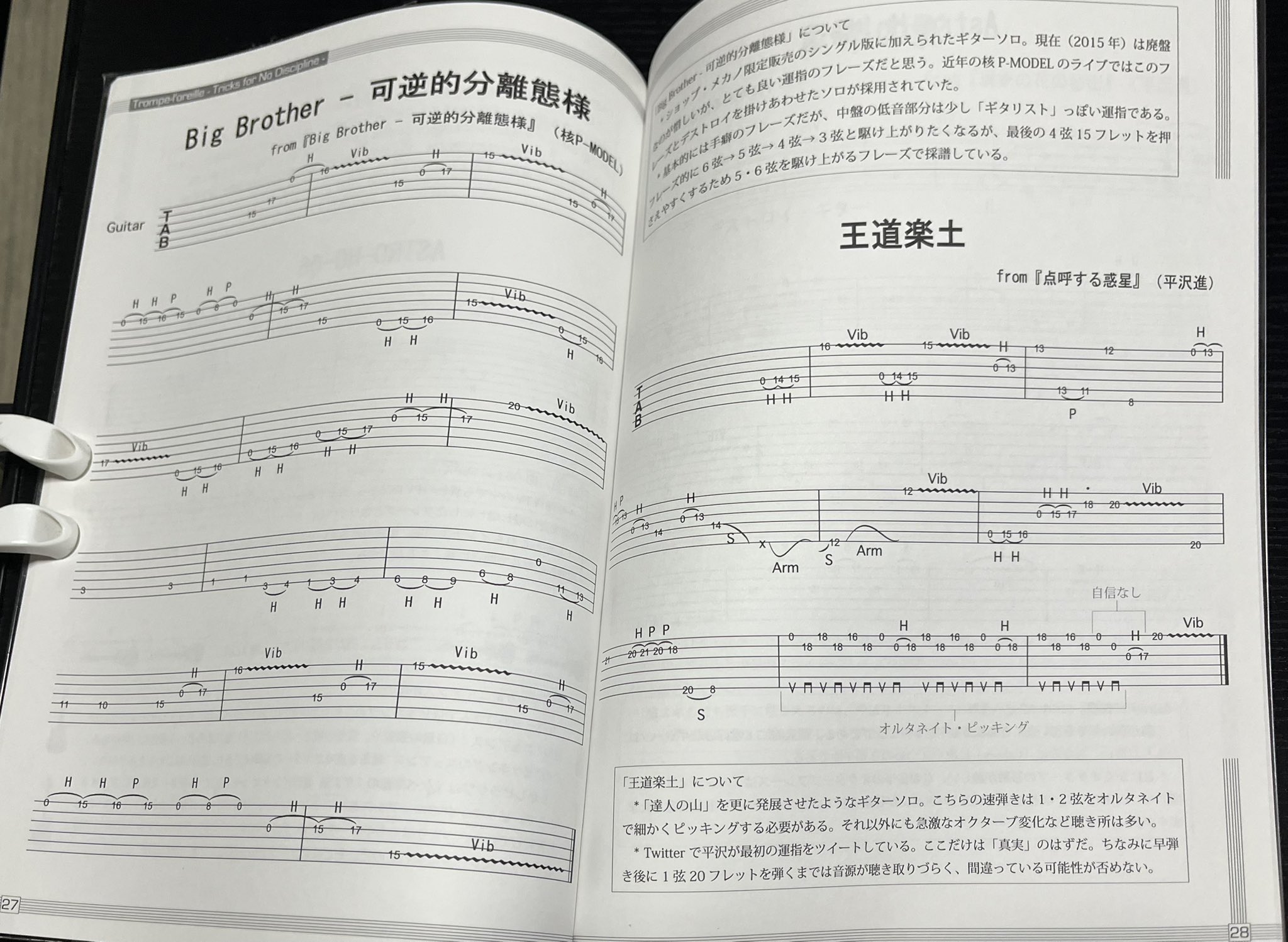 え*び様 平沢進トロンプ・ロレイユ ギタースコア TAB 佐藤あんこ え*び様 平沢進トロンプ・ロレイユ ギタースコア TAB 佐藤あんこ
