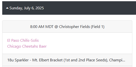 Let's go! 3-0 today in bracket play and now we play on Sunday!! Come see us: 8am @ Christopher Fields #1 🙌