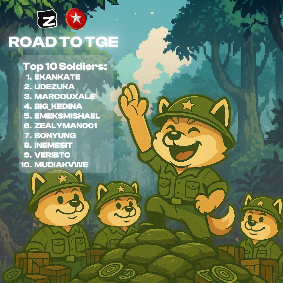 VietDogeToken's tweet photo. 💸 ROAD TO TGE leaderboard announced! 💸
The mission is complete and 10,000,000 $VDOGE is being deployed to our brave soldiers. Just in time for listing 🪙🔥

The efforts of these soldiers has been reflected in the VIETDOGE Hall of Valor 🫡💎

Our Top 10 Soldiers from the mission:
@Ekankate137
@UdezukaOgochuk1
@MarcouxAle80994
@Big_kedina
@emeksmishael
@Zealyman001
@BOnyung84044
@Inemesit08
@Veribtc01
@mudiakvwe