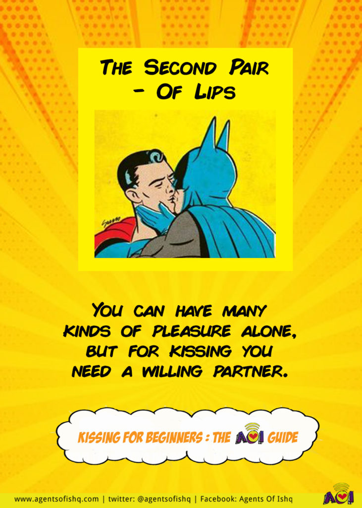 Ye ‘kiss’ kaise hota hai? Kab, kahaan, aur kis-se? All the hidden confusions get a clarity sesh: a
beginner-special guide to kiss a willing pookie silly.
Iss #SexEdSunday ke k-series mein basics hain bae.
#SundaySexEd #HowtoKiss

agentsofishq.com/post/kissing-f…