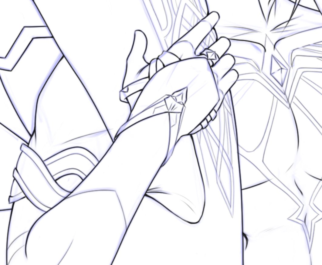 the amount of detail I need to make a lineart for sometimes scares me... but I still like the process ^^
